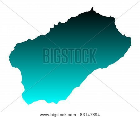 Map Of Santo Antao