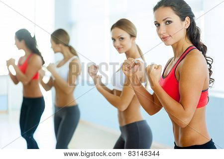 Women Exercising.