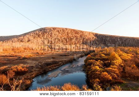 Grassland autumn scenery in China