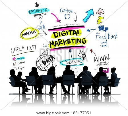 Digital Marketing Branding Strategy Online Media Concept