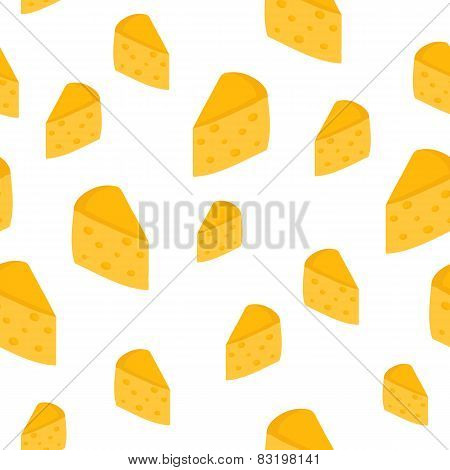 Seamless background with cheese