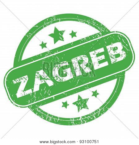 Zagreb green stamp