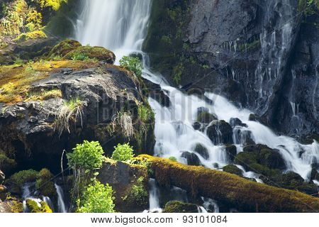 Falls In Mountains