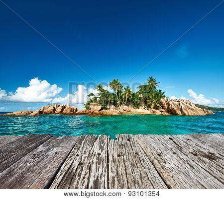 Beautiful St. Pierre Island at Seychelles