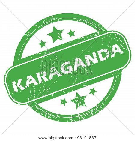 Karaganda green stamp
