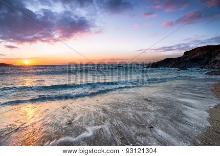 Newquay Beach Sunset