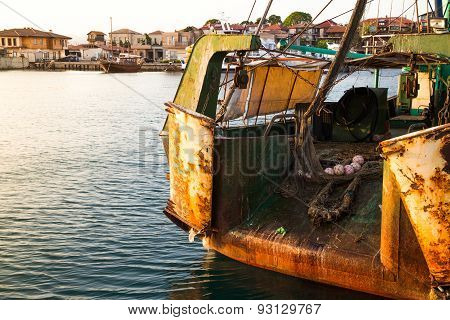 The Back Side Of A Fishing Trawler