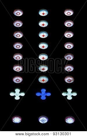 Stained Glass Circles Pattern