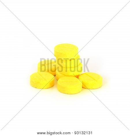 Amphetamine Isolate On White Background (drug)