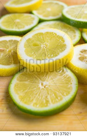 Citrus slices - lemon and lime