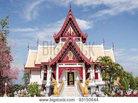 Buddhist Temple In Mae Salong, Thailand.