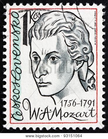 Postage Stamp Czechoslovakia 1981 Wolfgang Amadeus Mozart, Compo