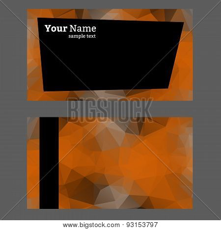 Low poly business card