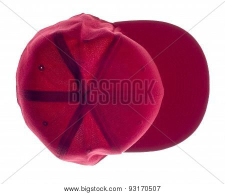 red headgear isolated on white