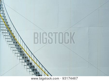 Stairs on Petroleum storage tank