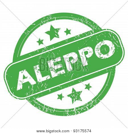 Aleppo green stamp