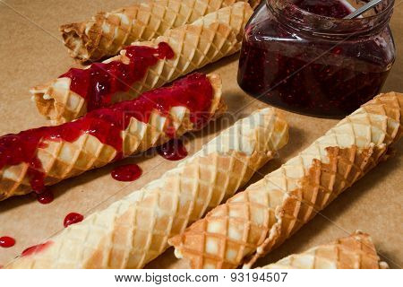 waffles on the table