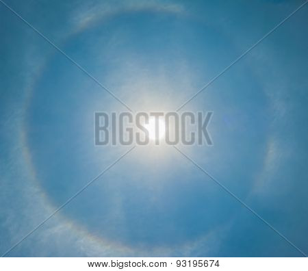 Sun Be Encircled By A Halo
