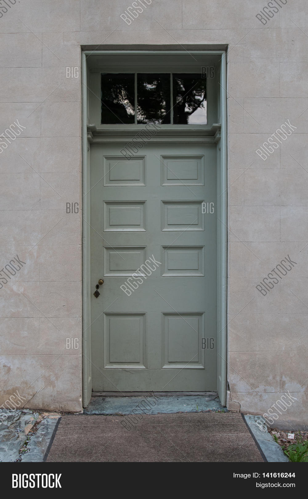 Sage Green Door Image & Photo (Free Trial) Bigstock