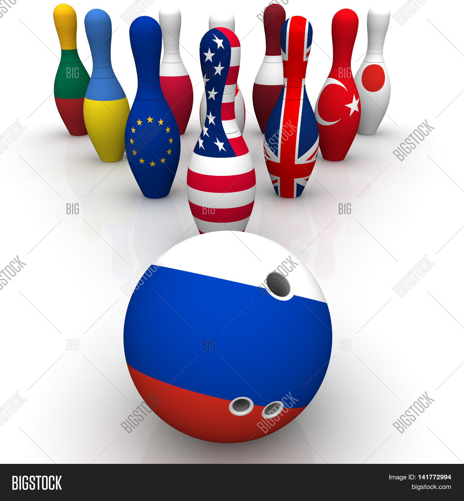 Geopolitics Bowling Image & Photo (Free Trial) Bigstock