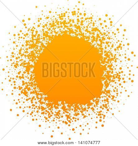 Paper background with sun. Vector illustration.