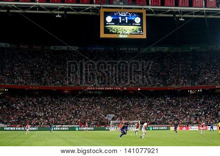 Interior View Of The Full Amsterdam Arena Stadium