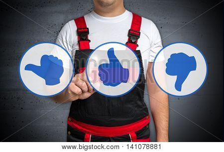 craftsman shows thumb icons concept background picture