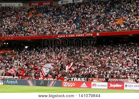 Interior View Of The Full Amsterdam Arena Stadium