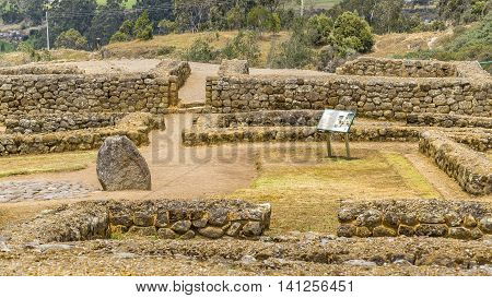 INGAPIRCA, ECUADOR, NOVEMBER - 2015 - Ingapirca a touristic location in which is located an ancient inca temple located in Azuay province Ecuador