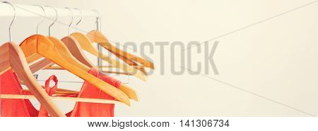 Nothing To Wear Orange Dress Empty Copy Space