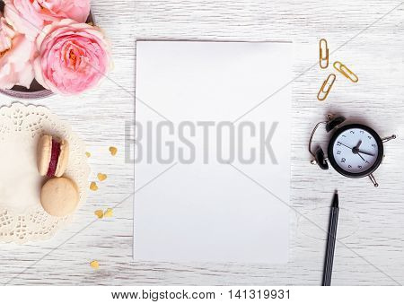 Cute Things And Blank Paper