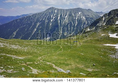 Green hils of Todorka peak, Pirin Mountain, Bulgaria