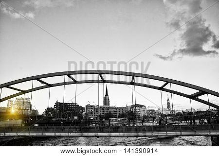 Hamburg and its Bridges Look at the bridge in Hamburg