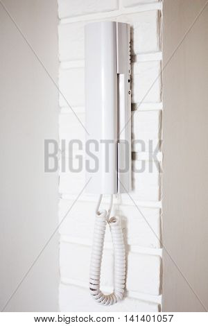 Apartment Intercom On The Wall