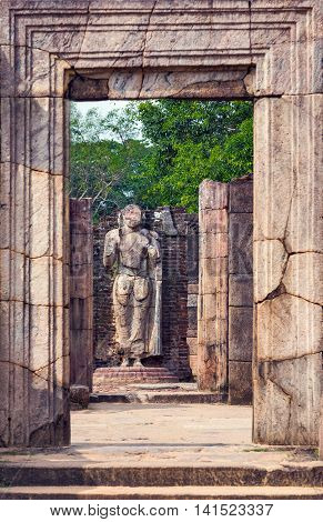 Hatadage Ruins In Polonnaruwa City Temple Unesco
