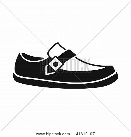 Men moccasin icon in simple style isolated on white background. Wear symbol