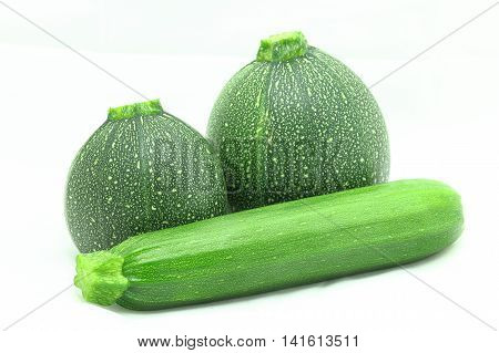 Composition Of Green Courgette (zucchini), Common And Rounded -  Di Nizza