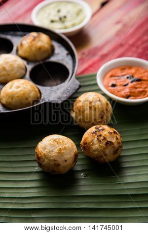 south indian famous breakfast item Appe or Appam or Rava Appe