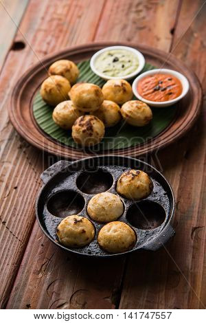 south indian famous breakfast item Appe or Appam or Rava Appe