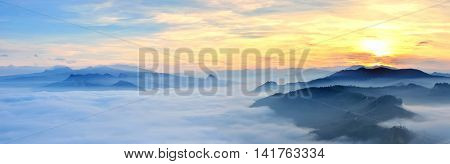 Sunset In Valmarecchia,italy