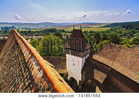 images roof of the monastery fortified Viscri