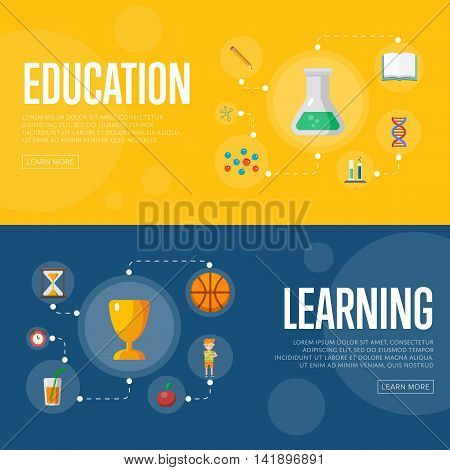 Banners Education Vector Photo Free Trial Bigstock