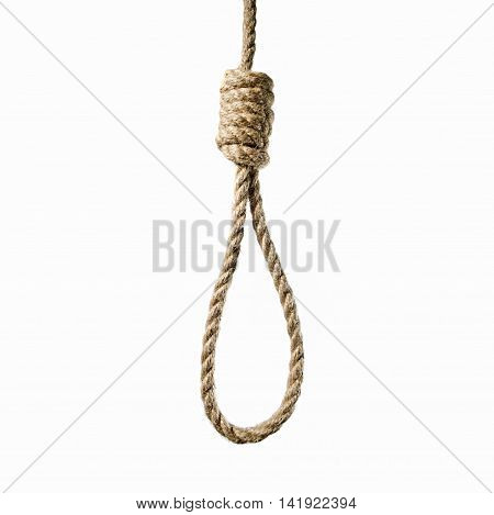 mage hanging rope to Lynch's loop on a white background