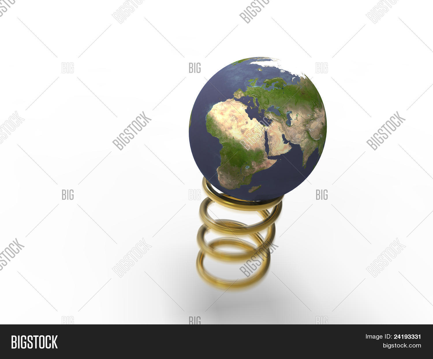Gold Energy Spring Spring Gold Planet Image & Photo (Free Trial) | Bigstock
