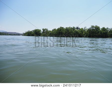 Peaceful View Of Banks Of Grijalva River Landscapes At Sumidero Canyon Of Chiapas State In Mexico Ne