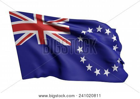 Cook Islands Flag Waving