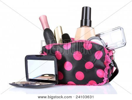 kosmetolog makeup isoleret på hvid