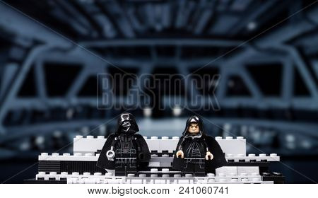 RUSSIA, April 12, 2018. Constructor Lego Star Wars. Episode IV, Squad of stormtroopers