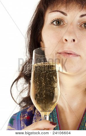 The Girl Drinks Champagne