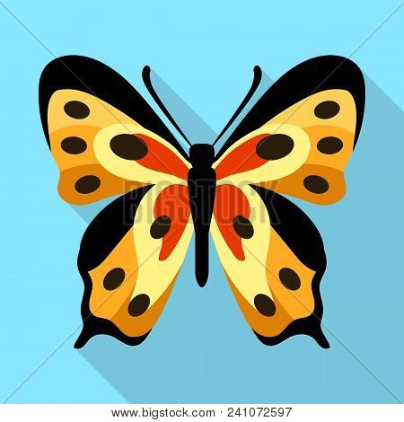Monarch Butterfly Icon. Flat Illustration Of Monarch Butterfly Vector Icon For Web Design